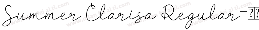 Summer Clarisa Regular字体转换